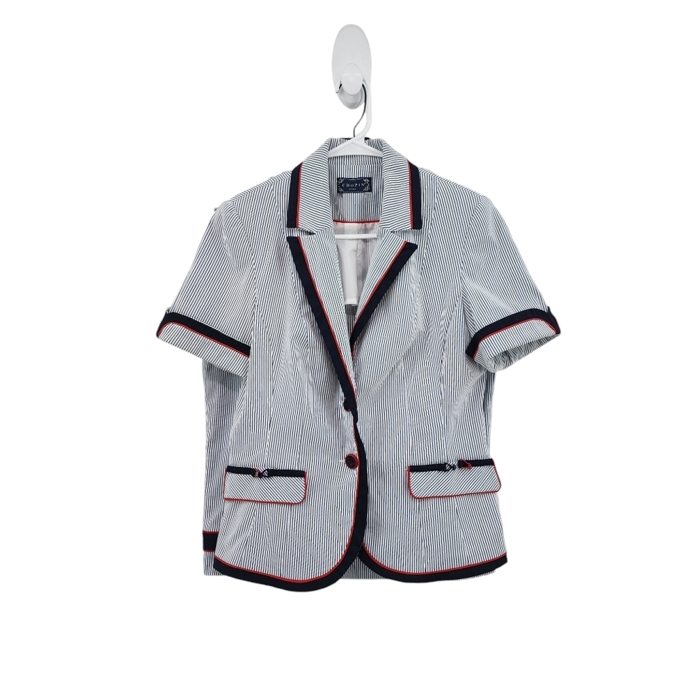 Chopin Roma Women's Stripes Blazer and Skirt Set -